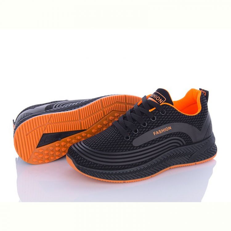Купить Кроссовки Violeta 197-141 black-orange на obuv-plus.com.ua