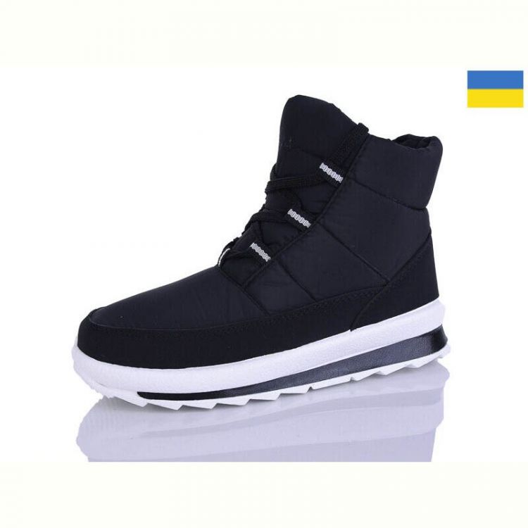 Купить Дутики Demur 1118 чорний-білий на obuv-plus.com.ua