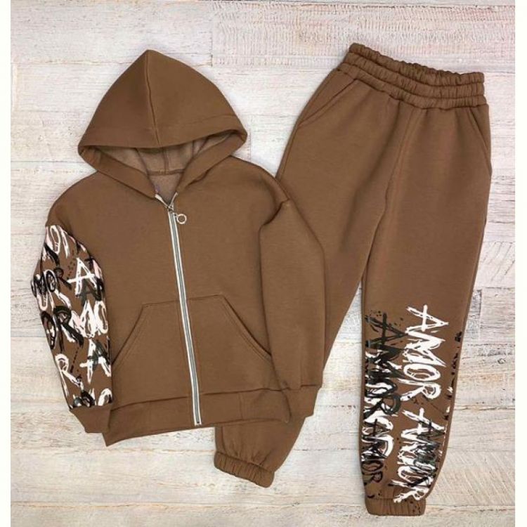 Купить Костюм спорт LiMa kids 2428 brown на obuv-plus.com.ua