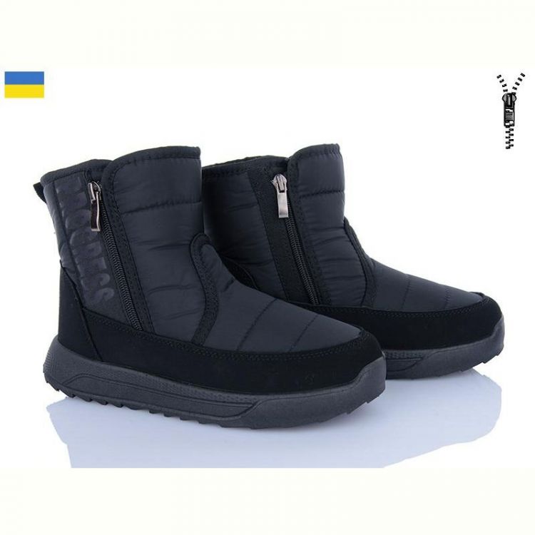 Купить Дутики Lvovbaza 3715  чорний на obuv-plus.com.ua