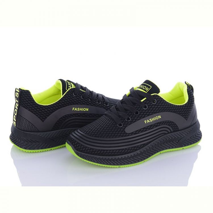 Купить Кроссовки Violeta 197-141 black-green на obuv-plus.com.ua