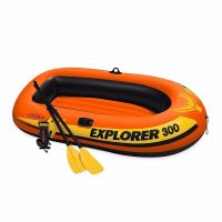 Купить 58332 Двомісний надувний човен Intex Explorer 300 Set, 211 х 117 см, (весла, ручний насос). 2-х камерний на obuv-plus.com.ua