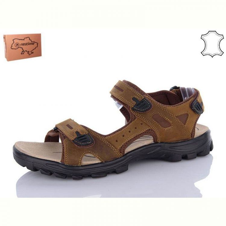 Купить Сандалии Restime NGL26042 l.brown батал на obuv-plus.com.ua