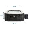 Купить Надувний джакузі - СПА Intex 28450 (квадратний), 211 x 71 x 175см (4-х місний: 1 741 л/год, підголовник, хлоргенератор, тент, підстилка, аеромасаж) на obuv-plus.com.ua