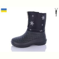 Купить Сапоги Lenase 011 чор сніжинка на obuv-plus.com.ua