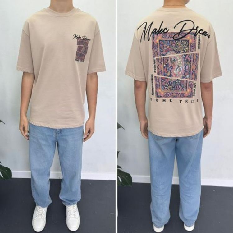 Купить Футболка i8denim 90580 beige на obuv-plus.com.ua