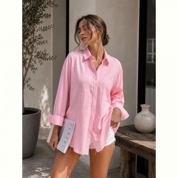Купить Рубашка New Season R002 pink на obuv-plus.com.ua