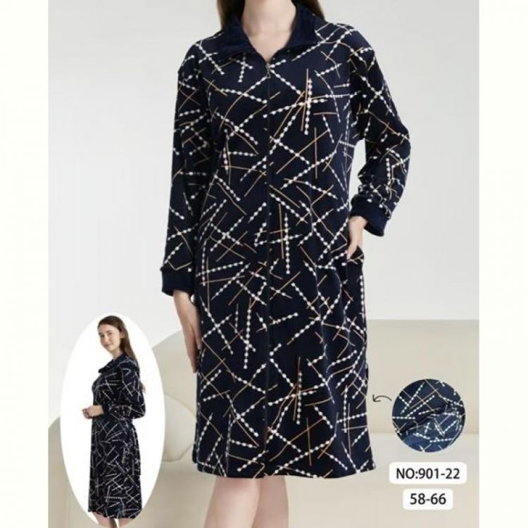 Купить Халат Brilliant 901-22 navy на obuv-plus.com.ua