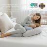 Купить Подушка ортопедическая для беременных и кормления 30х190 см PAPAELLA, гипоаллергенная, наволочка трикотажная на молнии на obuv-plus.com.ua