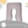 Купить Подушка П-подобная IDEIA 140х75х20 см U-shape для беременных, реабилитации и повседневного комфорта серая/св серая на obuv-plus.com.ua