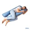 Купить Подушка П-подобная IDEIA 140х75х20 см U-shape для беременных, реабилитации и повседневного комфорта серая/св серая на obuv-plus.com.ua