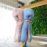 Купить Подушка П-подобная IDEIA 140х75х20 см U-shape для беременных, реабилитации и повседневного комфорта серая/св серая на obuv-plus.com.ua