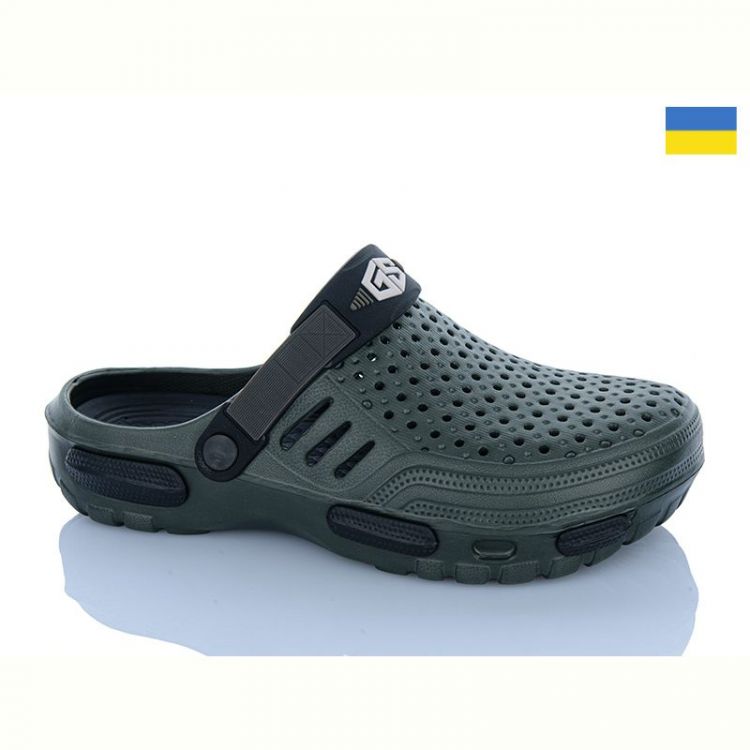 Купить Кроксы DeMur 6118 хакі на obuv-plus.com.ua