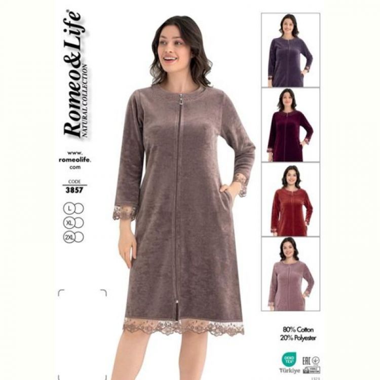Купить Халат Romeo life 3857 red на obuv-plus.com.ua