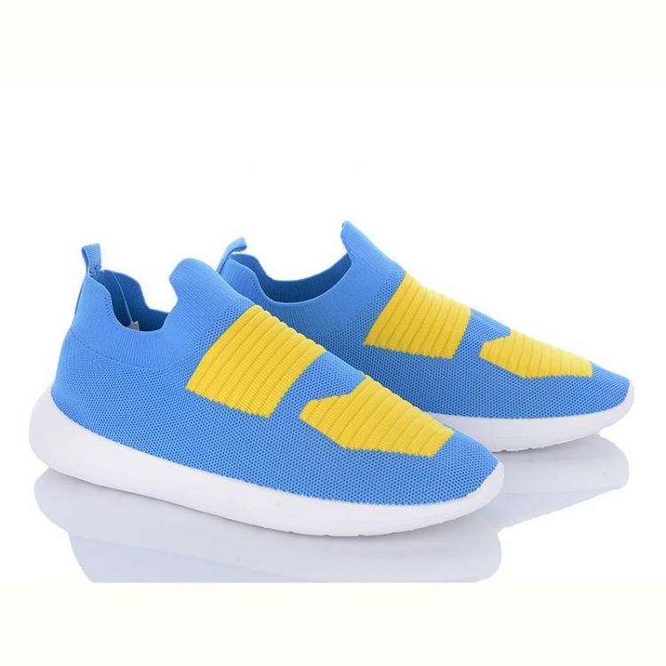 Купить Кроссовки Wonex 4-481 blue-yellow на obuv-plus.com.ua