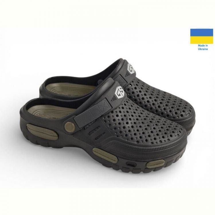 Купить Кроксы Gipanis CM118 чорний на obuv-plus.com.ua