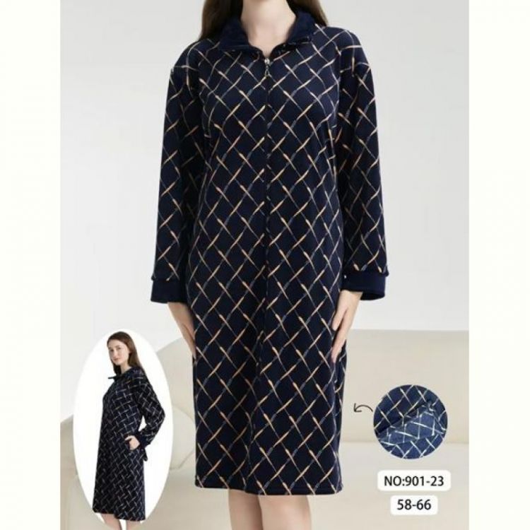Купить Халат Brilliant 901-23 navy на obuv-plus.com.ua