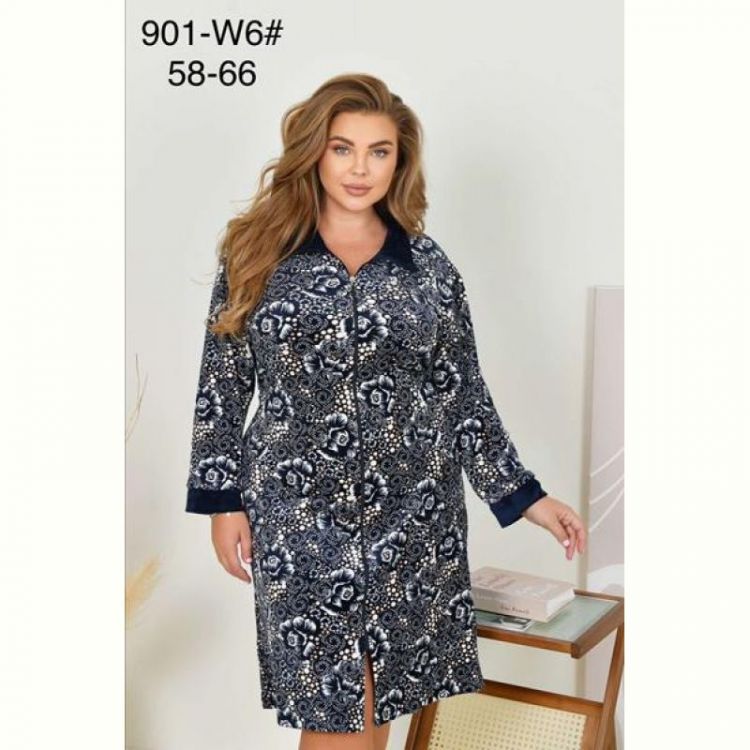 Купить Халат Brilliant 901-W6 navy на obuv-plus.com.ua