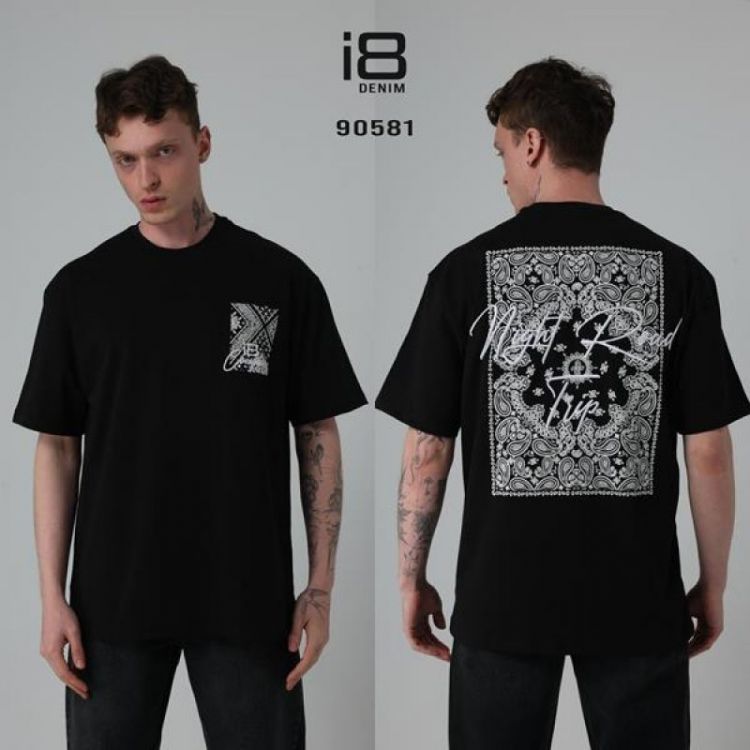 Купить Футболка i8denim 90581 black на obuv-plus.com.ua