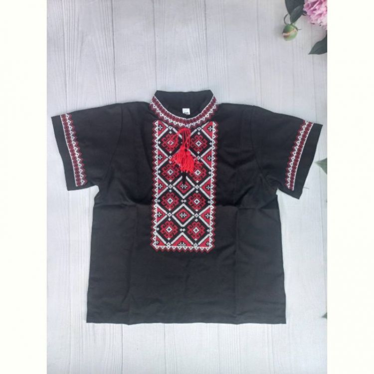 Купить Вышиванка Кузя 048 black на obuv-plus.com.ua