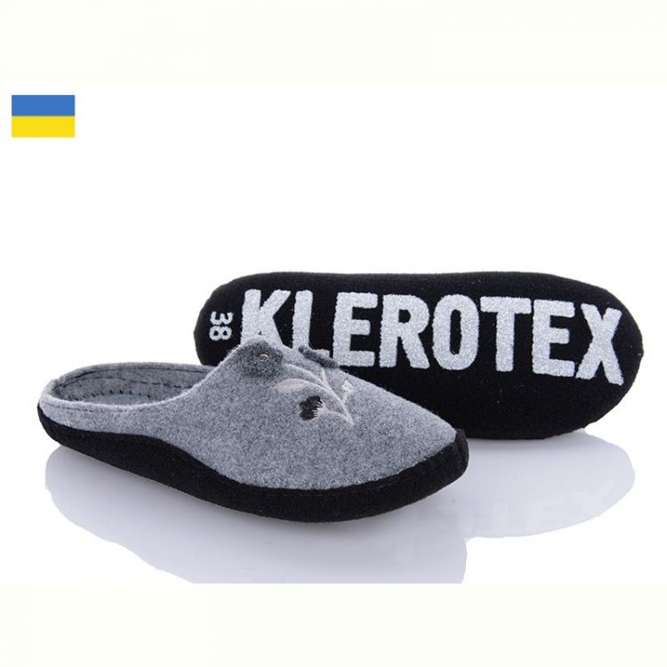Купить Тапочки Klerotex 261-2 сірий на obuv-plus.com.ua