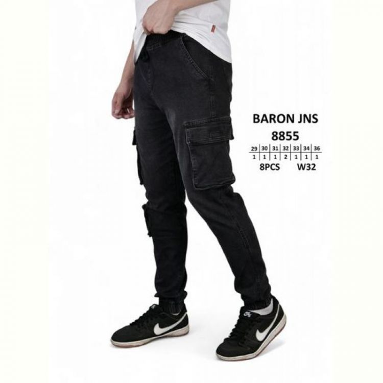 Купить Джинсы Baron Jeans 8855 black на obuv-plus.com.ua