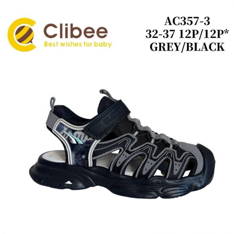 Купить Босоножки Clibee Ap-AC357-3 grey-black на obuv-plus.com.ua