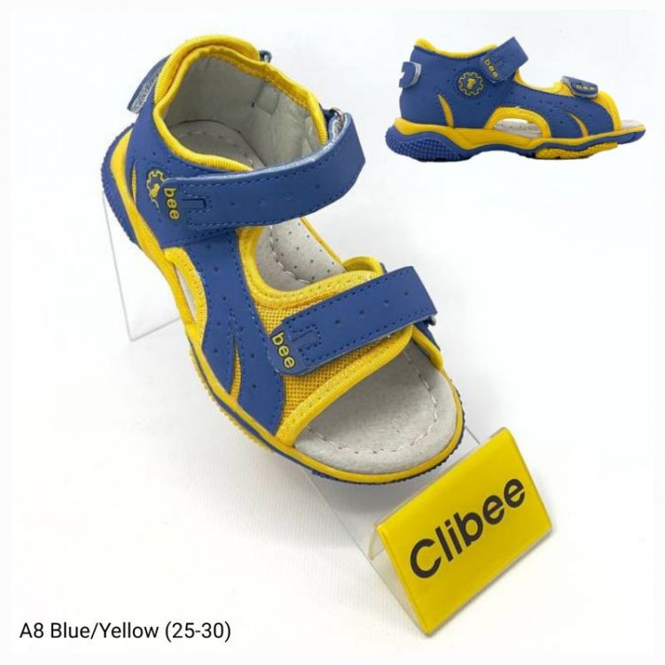 Купить Босоножки Clibee Ap-A8 blue-yellow на obuv-plus.com.ua