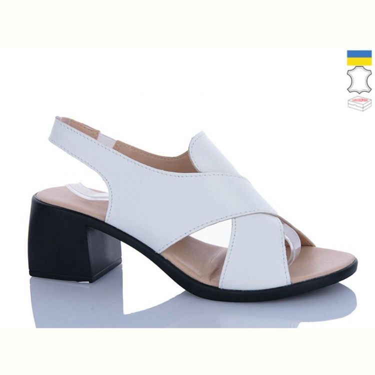 Купить Босоножки Sali 159 білий чор-п. на obuv-plus.com.ua