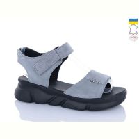 Купить Босоножки Sali 1704-1 сірий з чор-п. на obuv-plus.com.ua