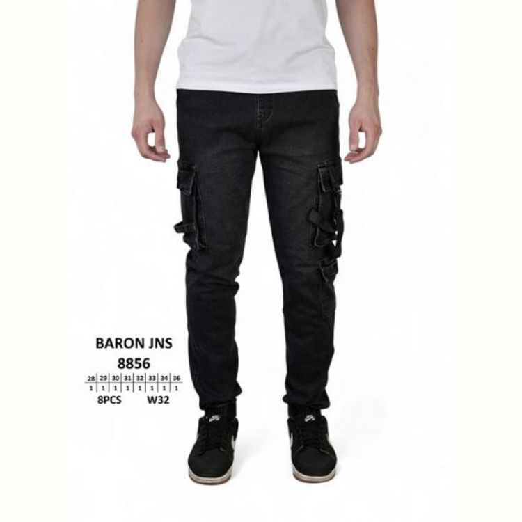 Купить Джинсы Baron Jeans 8856 black на obuv-plus.com.ua
