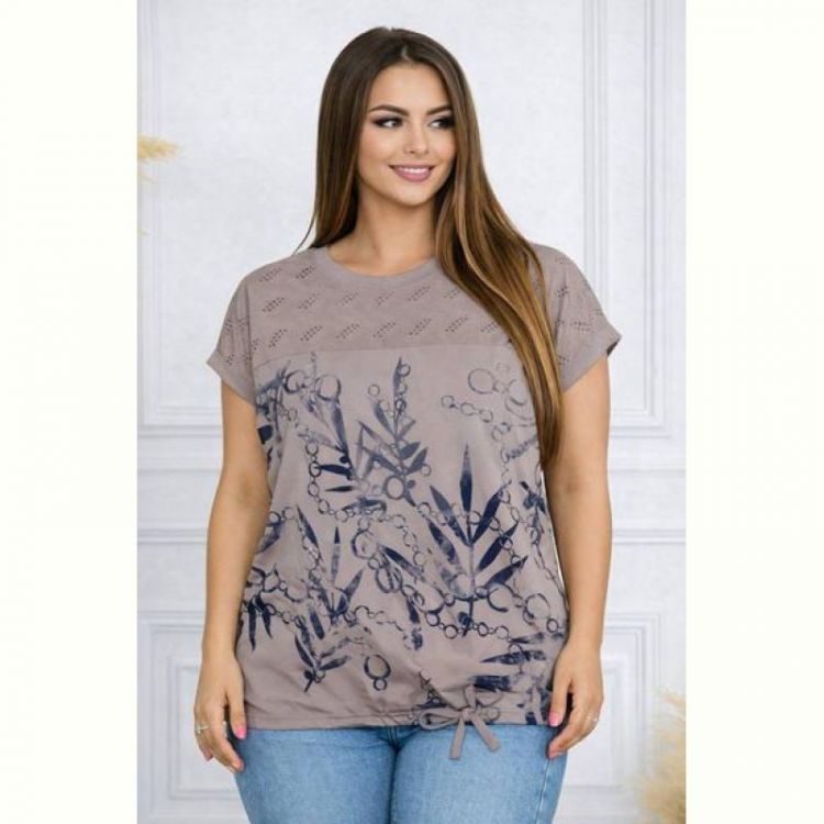 Купить Футболка Elena&Vika 26012 brown на obuv-plus.com.ua