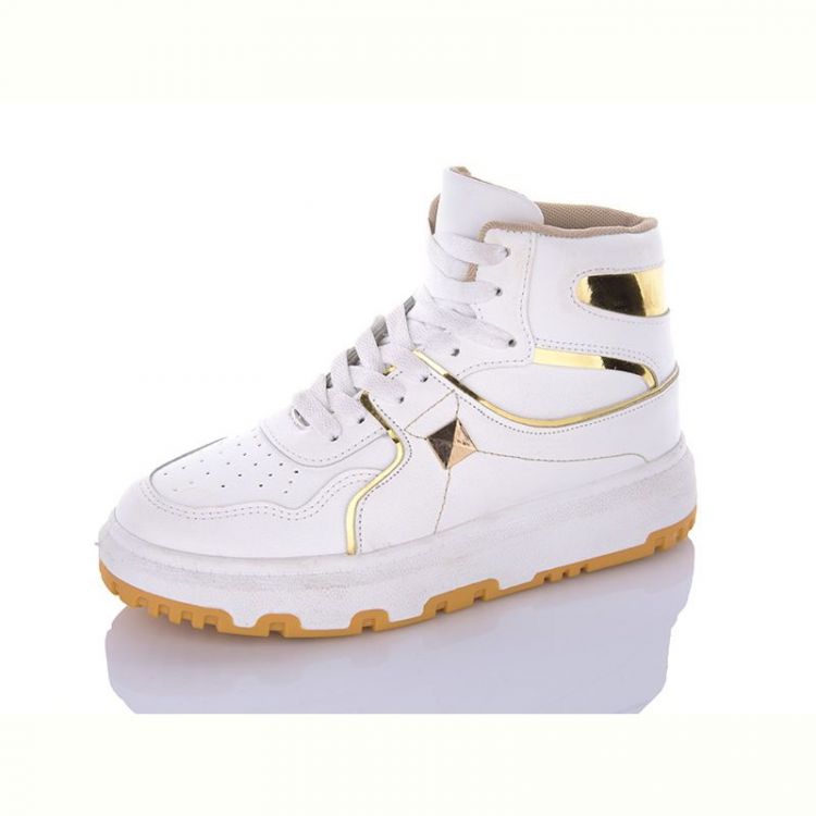 Купить Кроссовки QQ Панда PK72 white-gold на obuv-plus.com.ua
