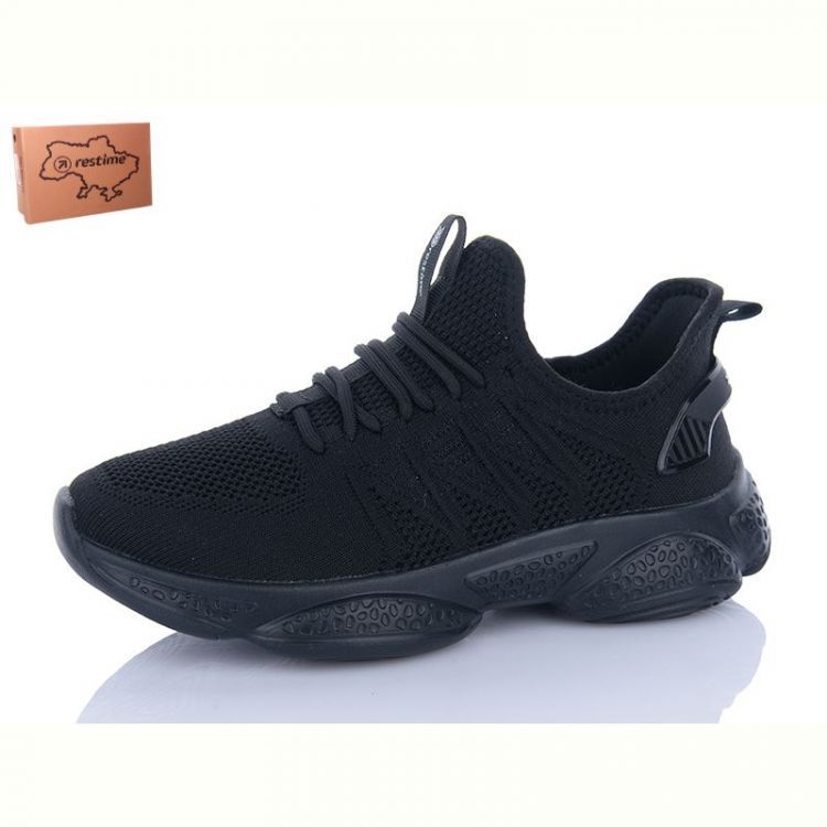 Купить Кроссовки Restime AWL25969 black на obuv-plus.com.ua