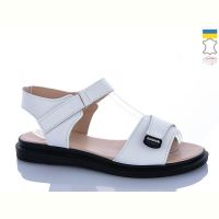 Купить Босоножки Sali 702 білий чор-п. на obuv-plus.com.ua