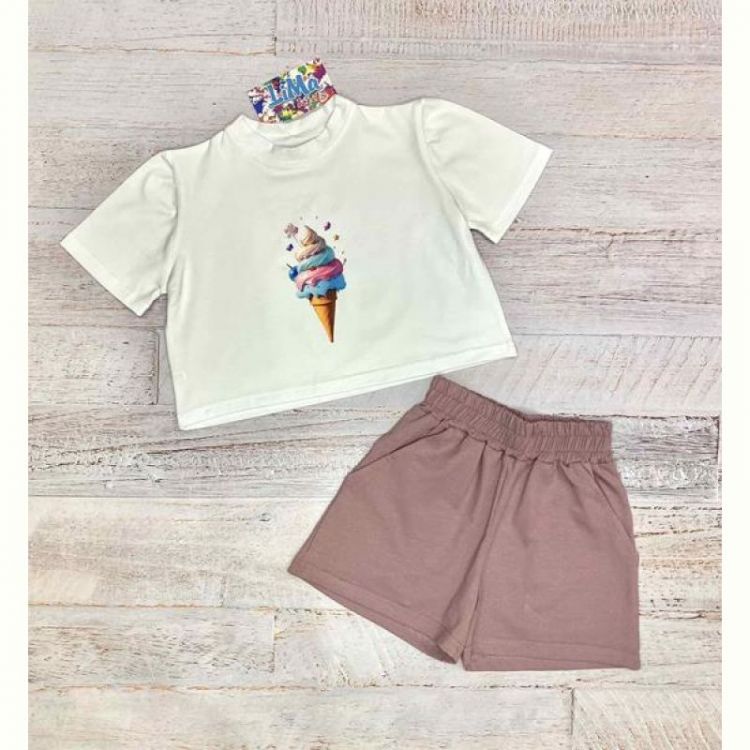 Купить Костюм LiMa kids 2514 white-brown на obuv-plus.com.ua