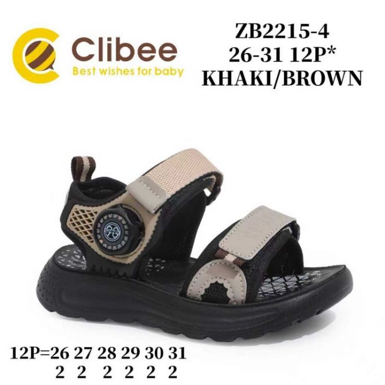 Купить Босоножки Clibee Bc-ZB2215-4 Khaki-Brown на obuv-plus.com.ua