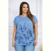 Купить Футболка Elena&Vika 26012 l.blue на obuv-plus.com.ua