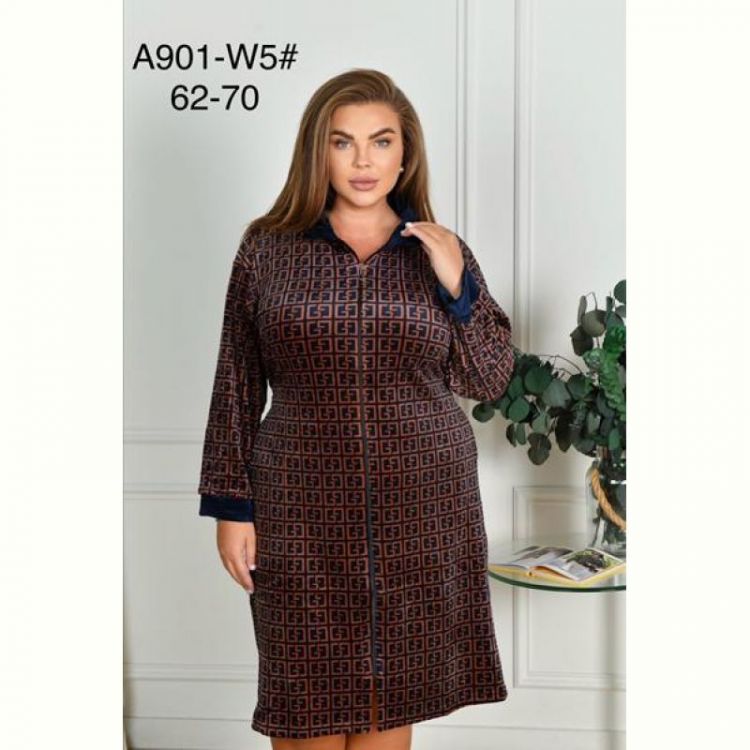Купить Халат Brilliant A901-W5 brown на obuv-plus.com.ua