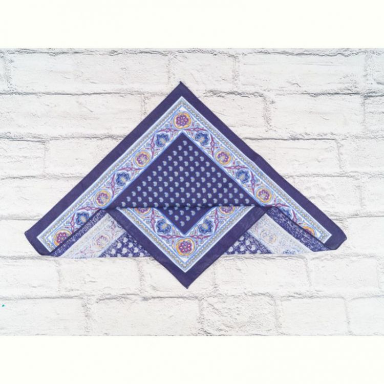 Купить Носовой платок Shawls P56 navy узбек на obuv-plus.com.ua
