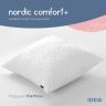 Купить Подушка для сна 70х70 см NORDIC COMFORT+ IDEIA антиаллергенная холлофайбер чехол с молнией белая на obuv-plus.com.ua