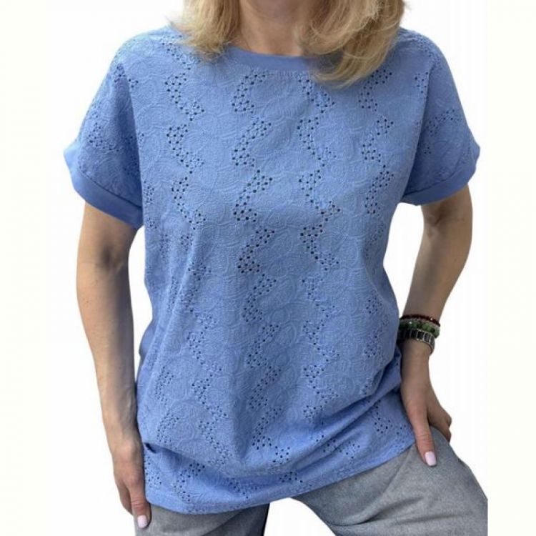 Купить Футболка LeVisha 25047 l.blue на obuv-plus.com.ua