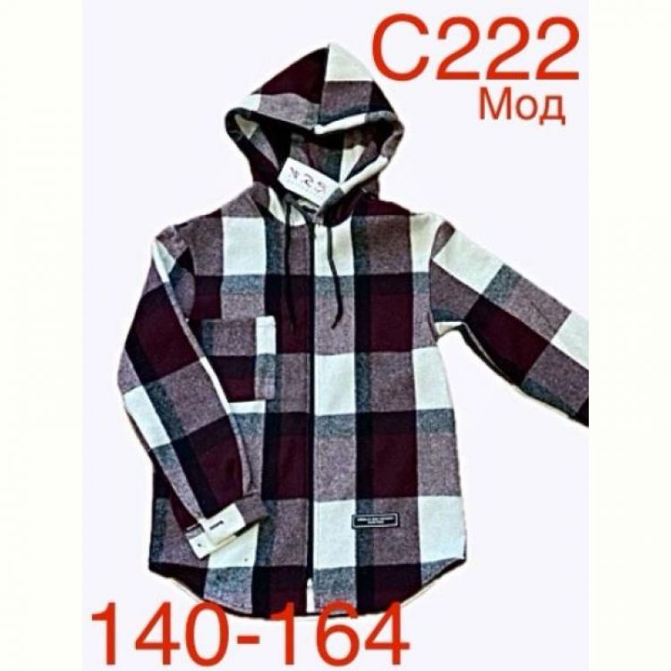 Купить Рубашка Надийка ND141-C222 wine на obuv-plus.com.ua