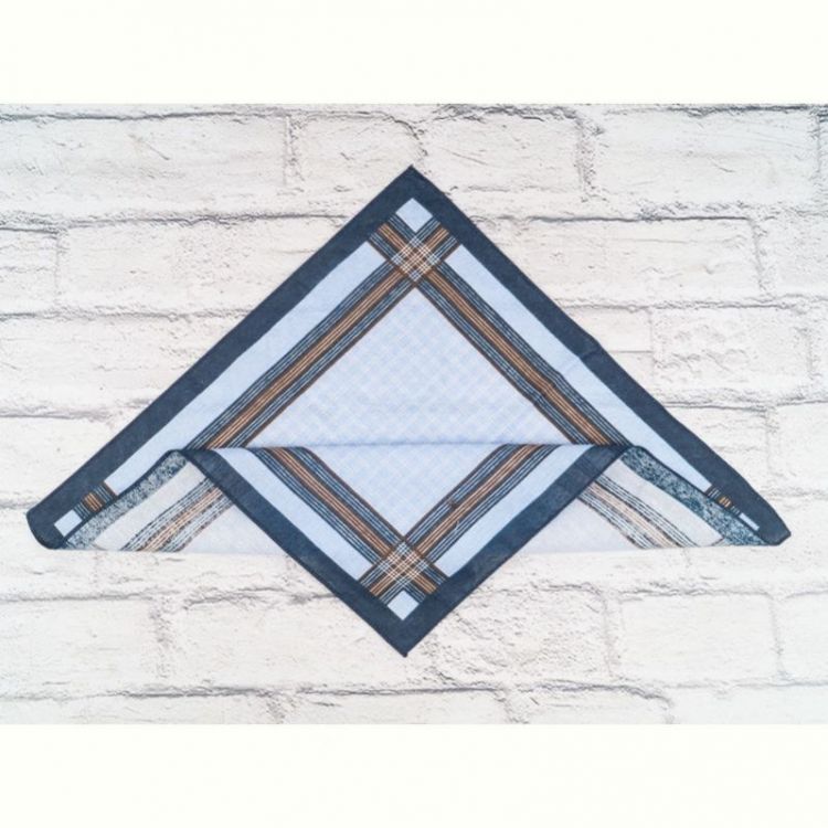 Купить Носовой платок Shawls P55 l.blue узбек на obuv-plus.com.ua
