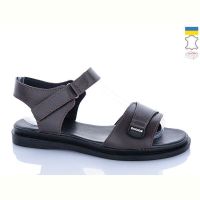 Купить Босоножки Sali 702 коричневий к чор-п. на obuv-plus.com.ua