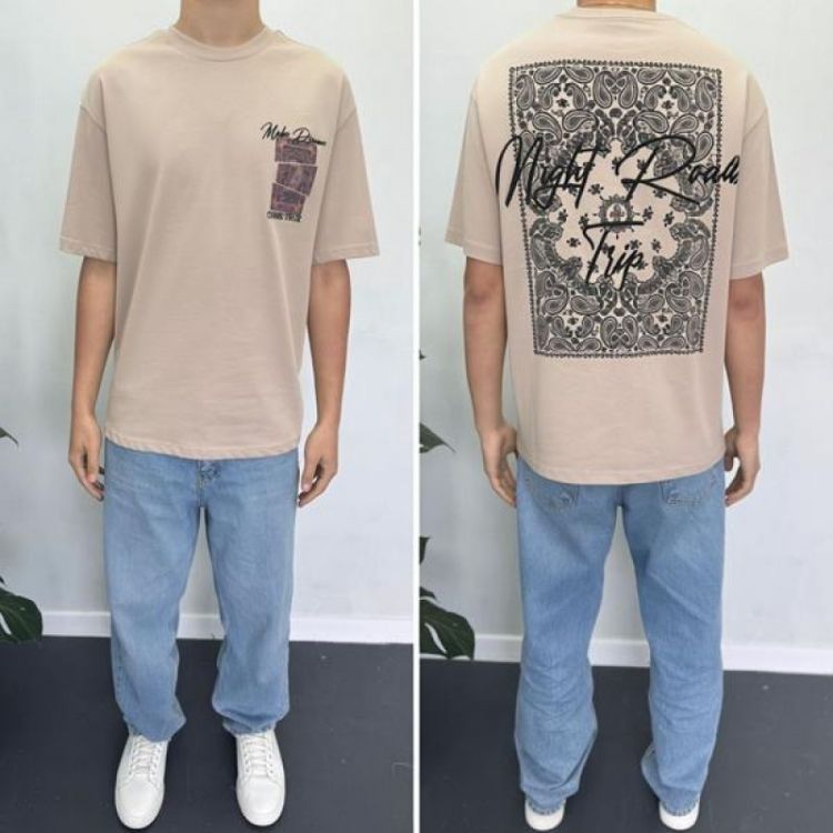 Купить Футболка i8denim 90583-0 beige на obuv-plus.com.ua