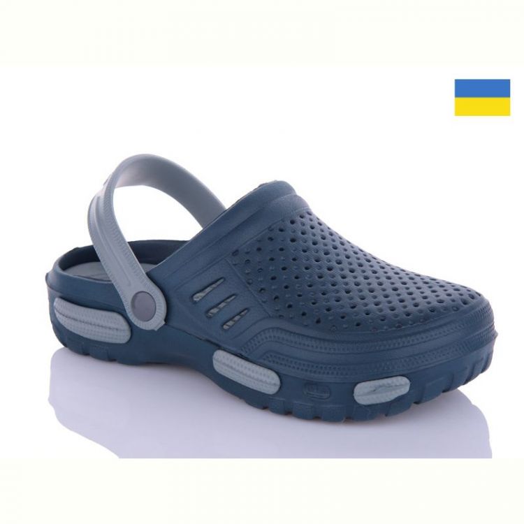 Купить Кроксы Malibu DSL48 синий-серый на obuv-plus.com.ua