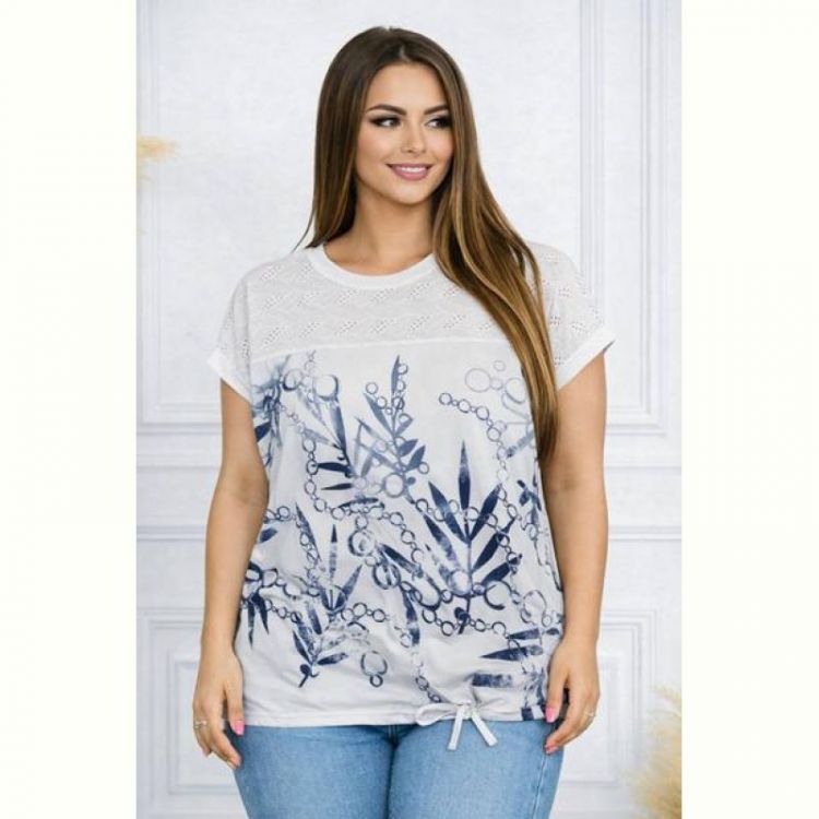 Купить Футболка Elena&Vika 26012 white на obuv-plus.com.ua