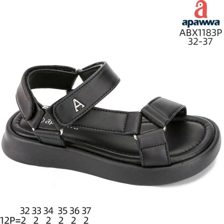 Купить Босоножки Apawwa AM-ABX1183 black на obuv-plus.com.ua