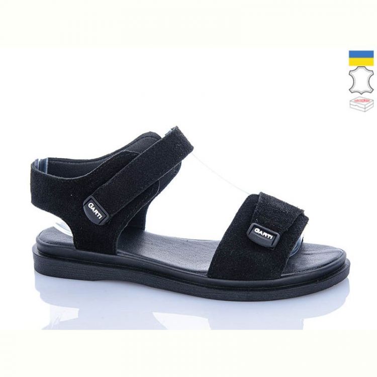 Купить Босоножки Garti 36 чорний замш на obuv-plus.com.ua